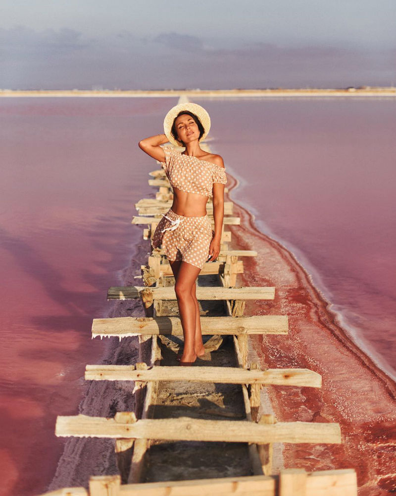 Идеи для фото в Крыму: Розовое озеро
