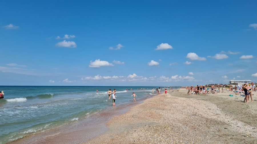 Штормовое Крым пляж