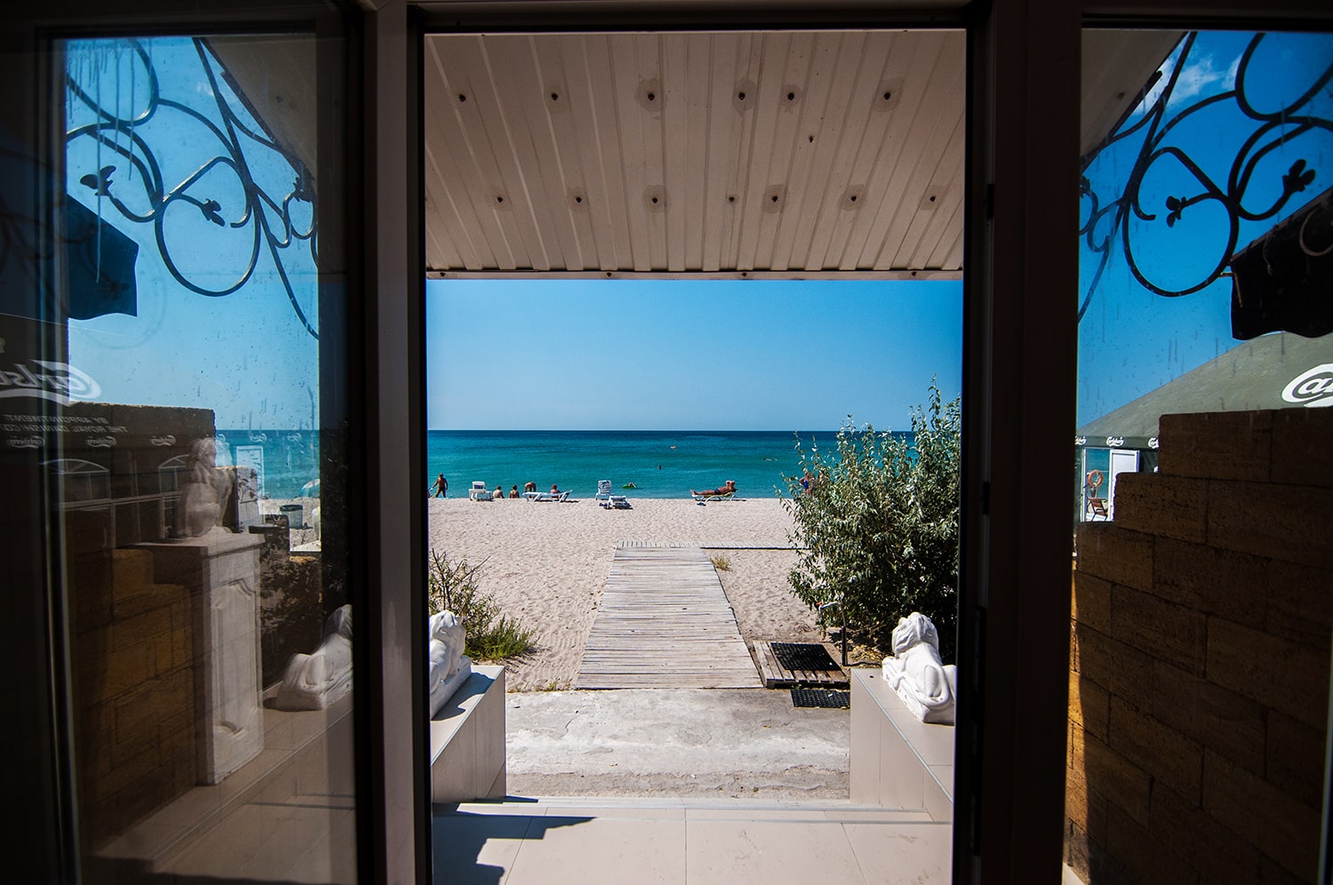 Вид из номера пансионата Дельмар